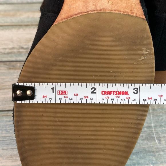 & Other Stories Ankle Boot Bootie Womens 9 Black Suede Stacked Block Heel Casual - Picture 9 of 13